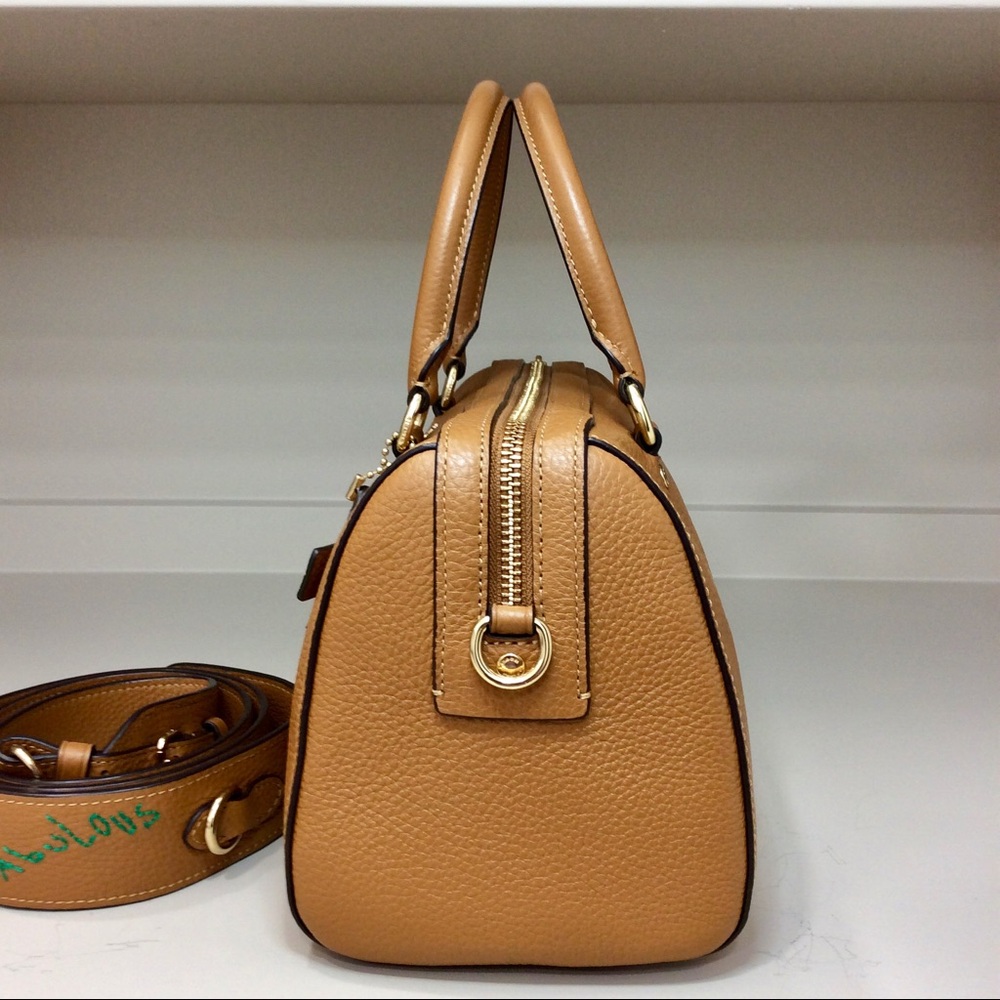 Authentic Coach Rowan Satchel With Diary Embroidery Medium Handbag Purse - Picture 5 of 13